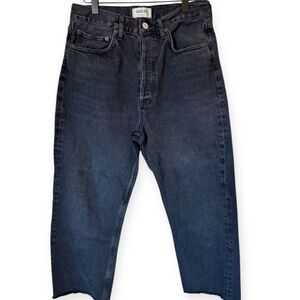 Agolde Black 90’s Crop Relaxed Fit Jeans